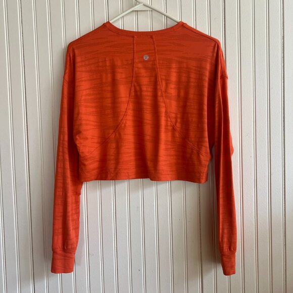Lululemon Muscle Love Long Sleeve Tiger Mesh Warm Coral - Picture 4 of 15
